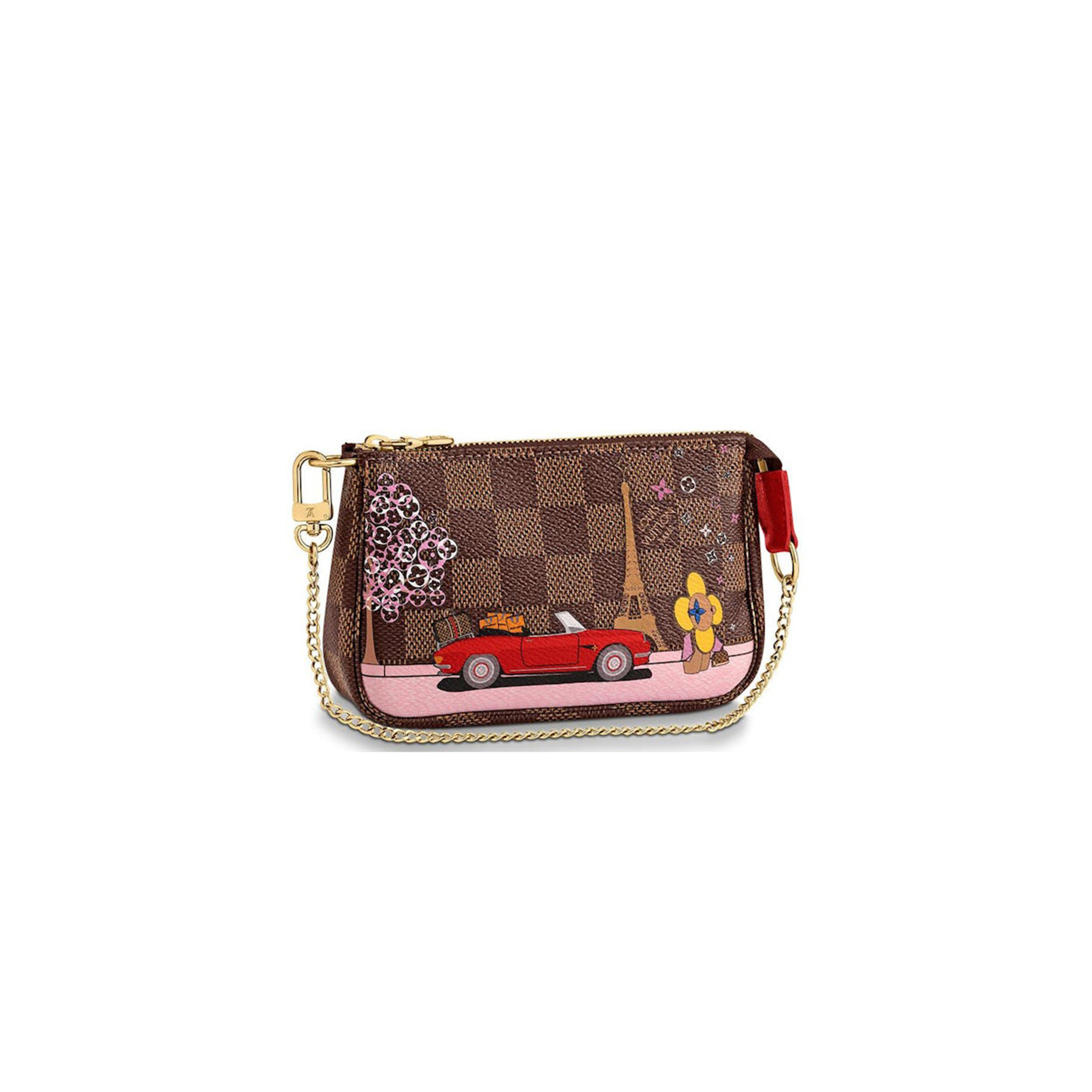 LOUIS VUITTON MASTER DOUBLE ZIP POCHETTE M60259 (20*12.5*3cm)